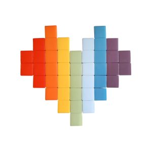 Coeur #01 — Arc en ciel