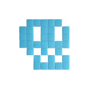 Crâne #02 — Bleu clair